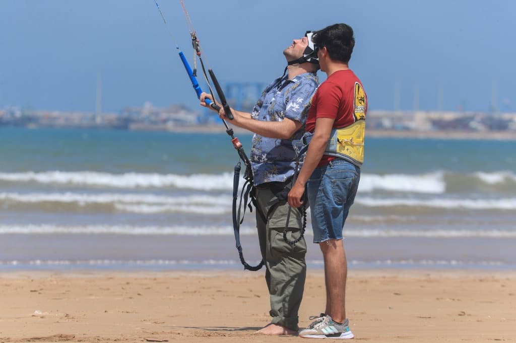 Kitesurfing lesson